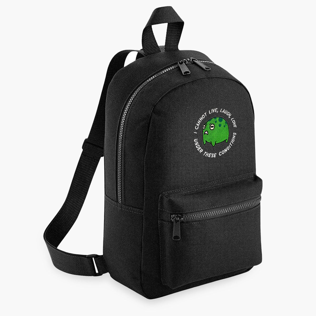 Angry Frog Embroidered Mini Backpack - Image 3