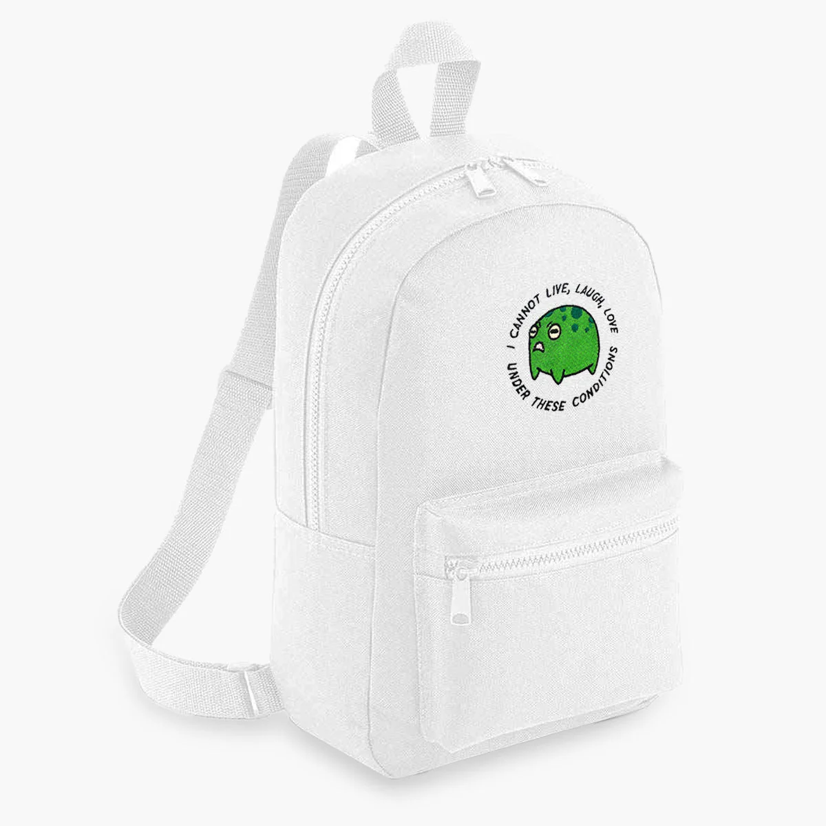 Angry Frog Embroidered Mini Backpack - Image 4