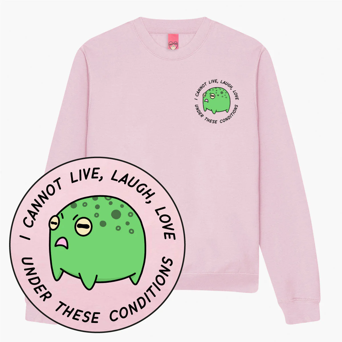 Angry Frog Sweatshirt (Unisex) - Image 3