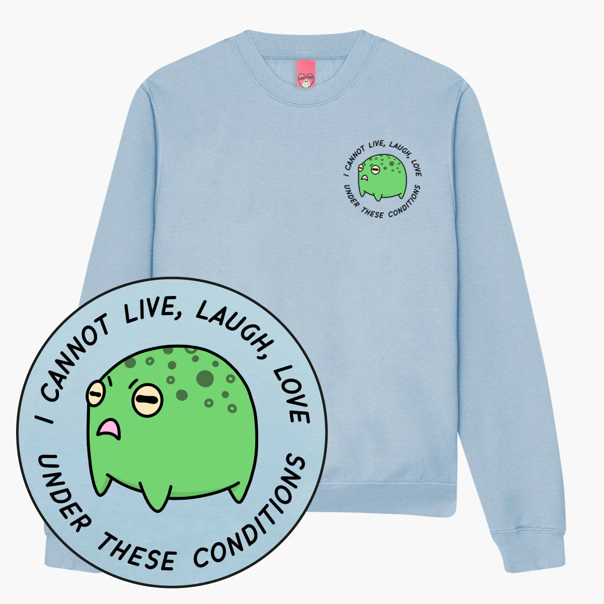 Angry Frog Sweatshirt (Unisex) - Image 4