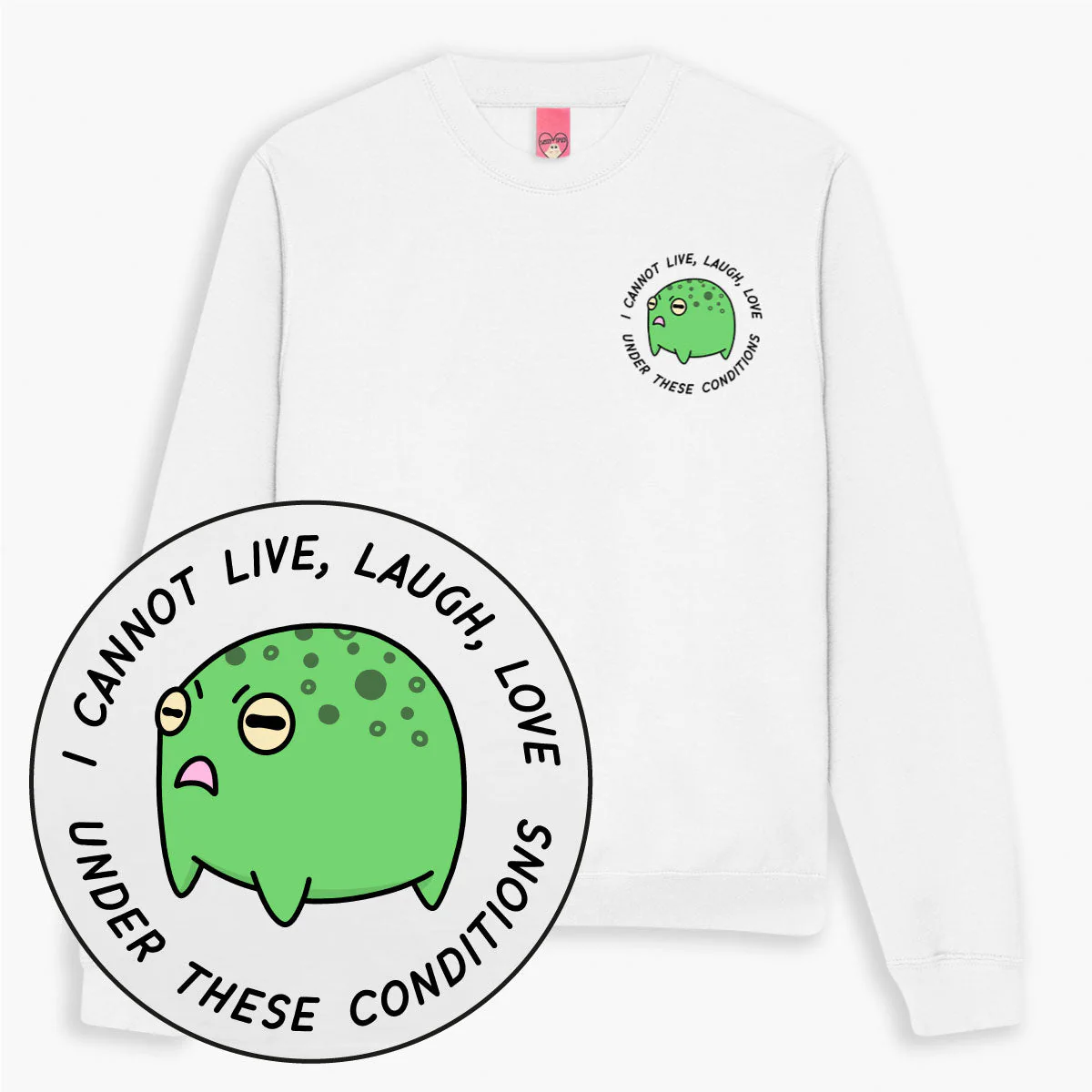 Angry Frog Sweatshirt (Unisex) - Image 5