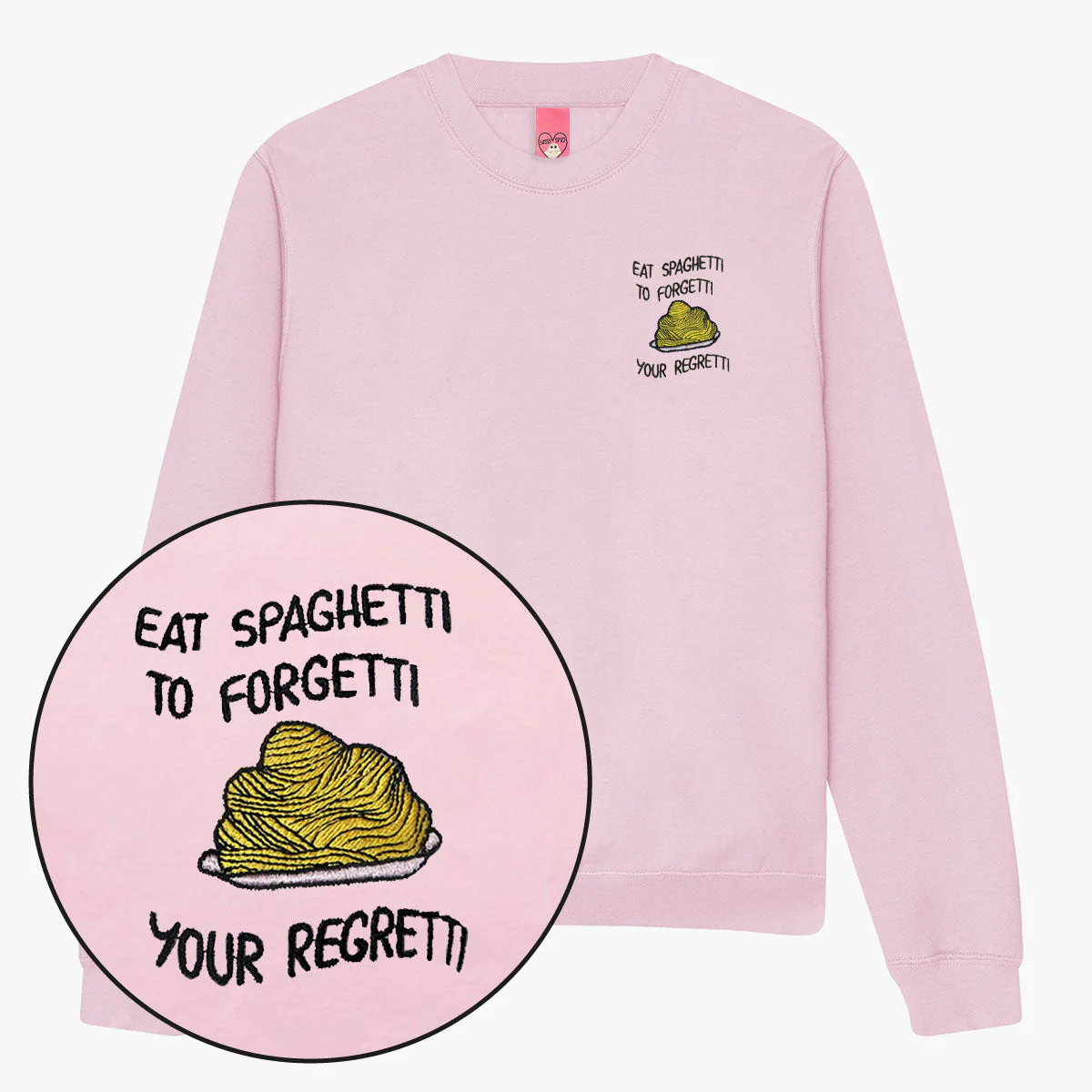 Eat Spaghetti Embroidered Sweatshirt (Unisex) - Image 3