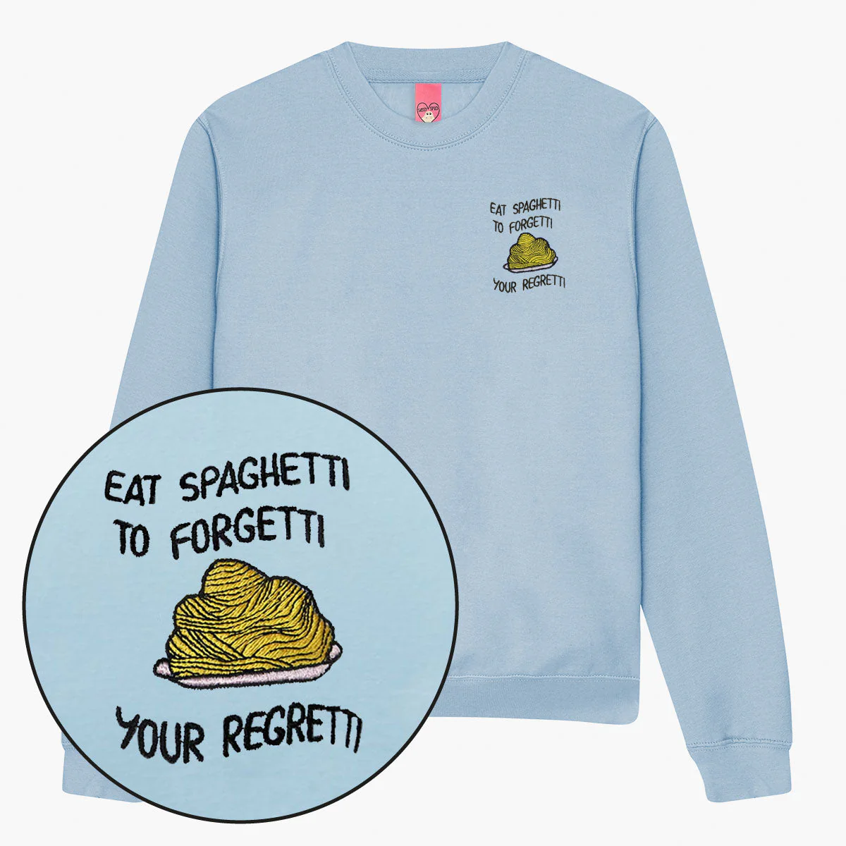 Eat Spaghetti Embroidered Sweatshirt (Unisex) - Image 5