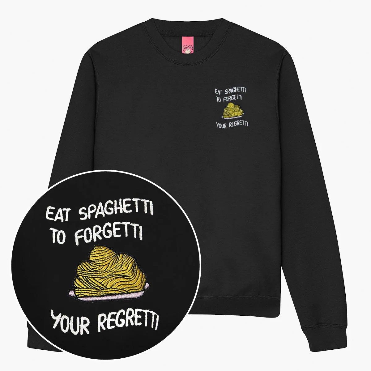 Eat Spaghetti Embroidered Sweatshirt (Unisex) - Image 6