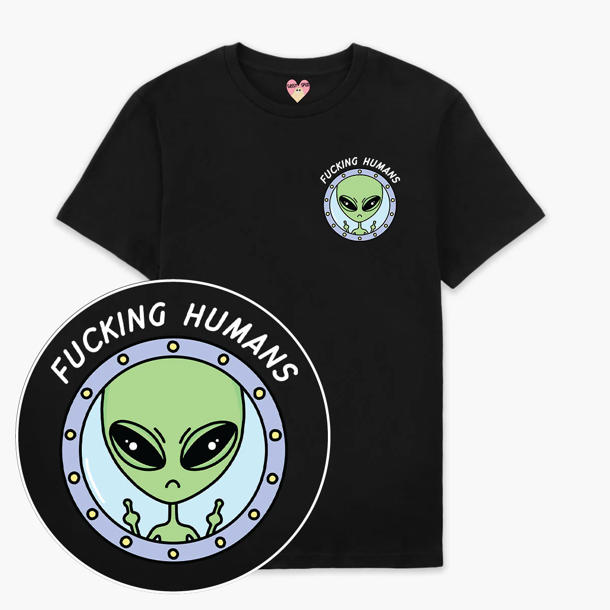 F*cking Humans Alien T-Shirt (Unisex) - Image 3