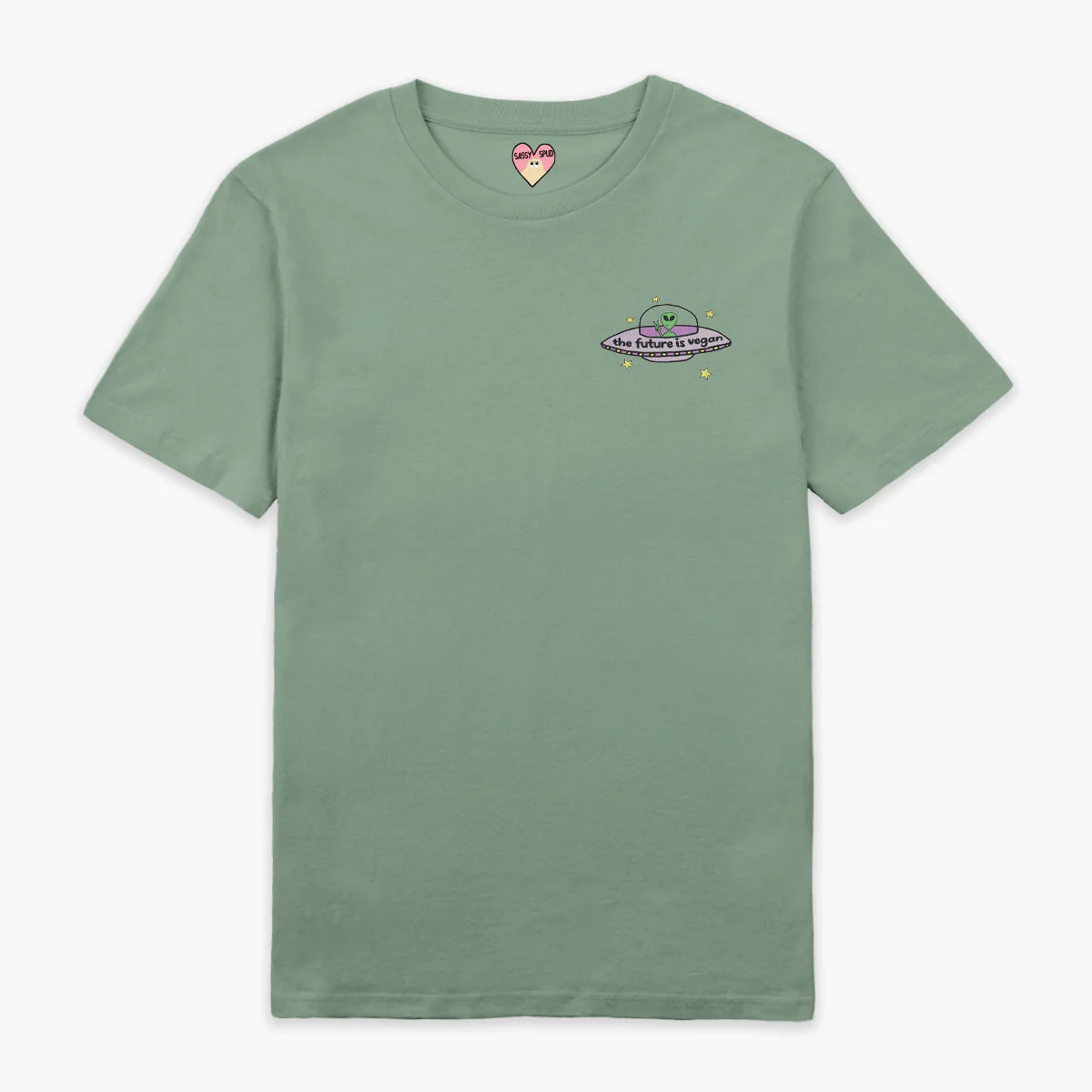 Future Is Vegan Embroidered T-Shirt (Unisex) - Image 6