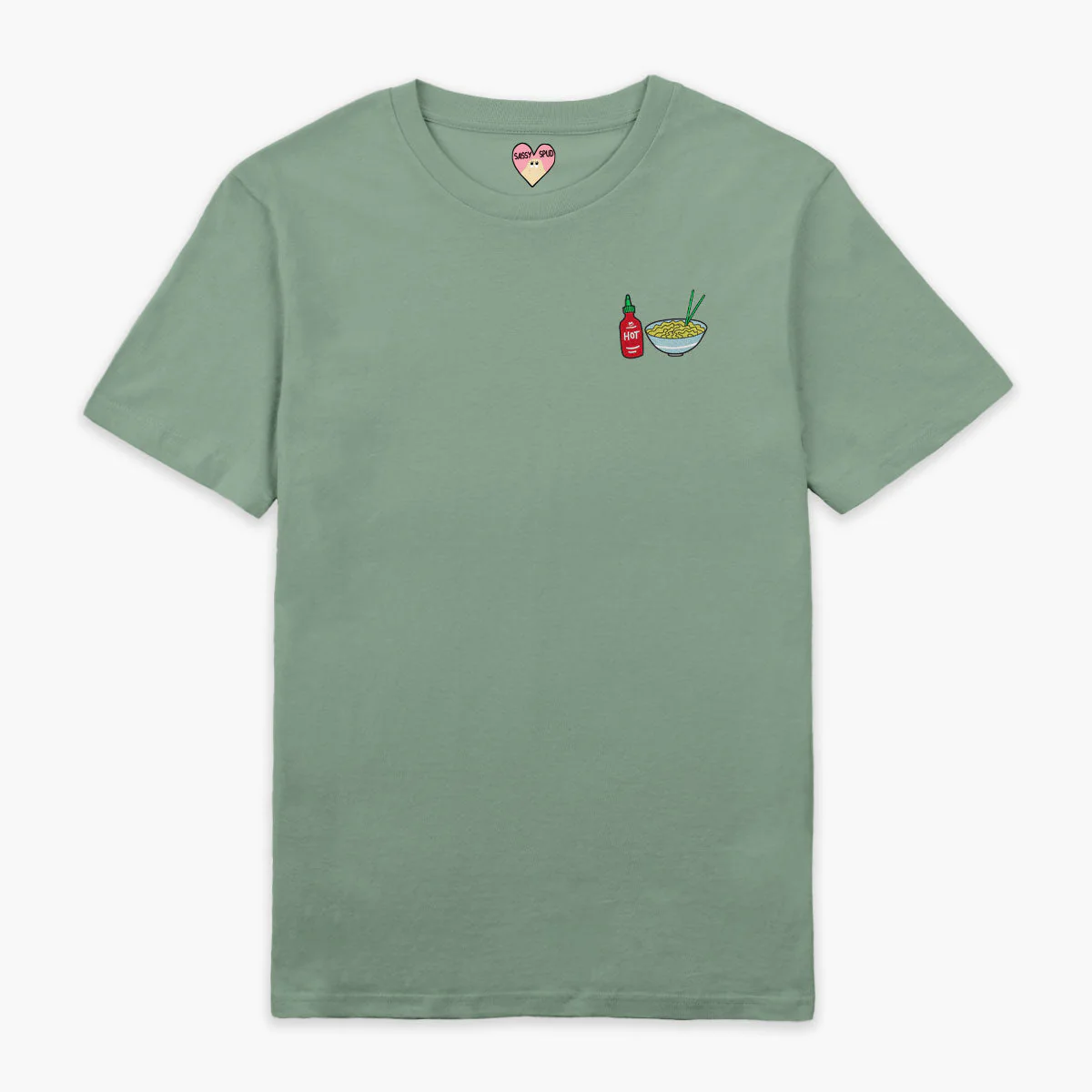 Hot Noodles Embroidered T-Shirt (Unisex) - Image 6