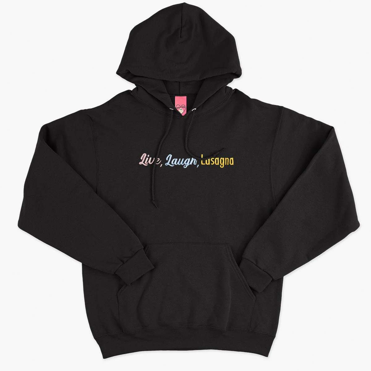 Live Laugh Lasagna Embroidered Hoodie (Unisex) - Image 5