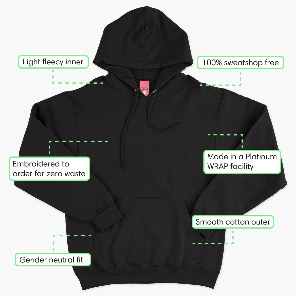 Live Laugh Lasagna Embroidered Hoodie (Unisex) - Image 9