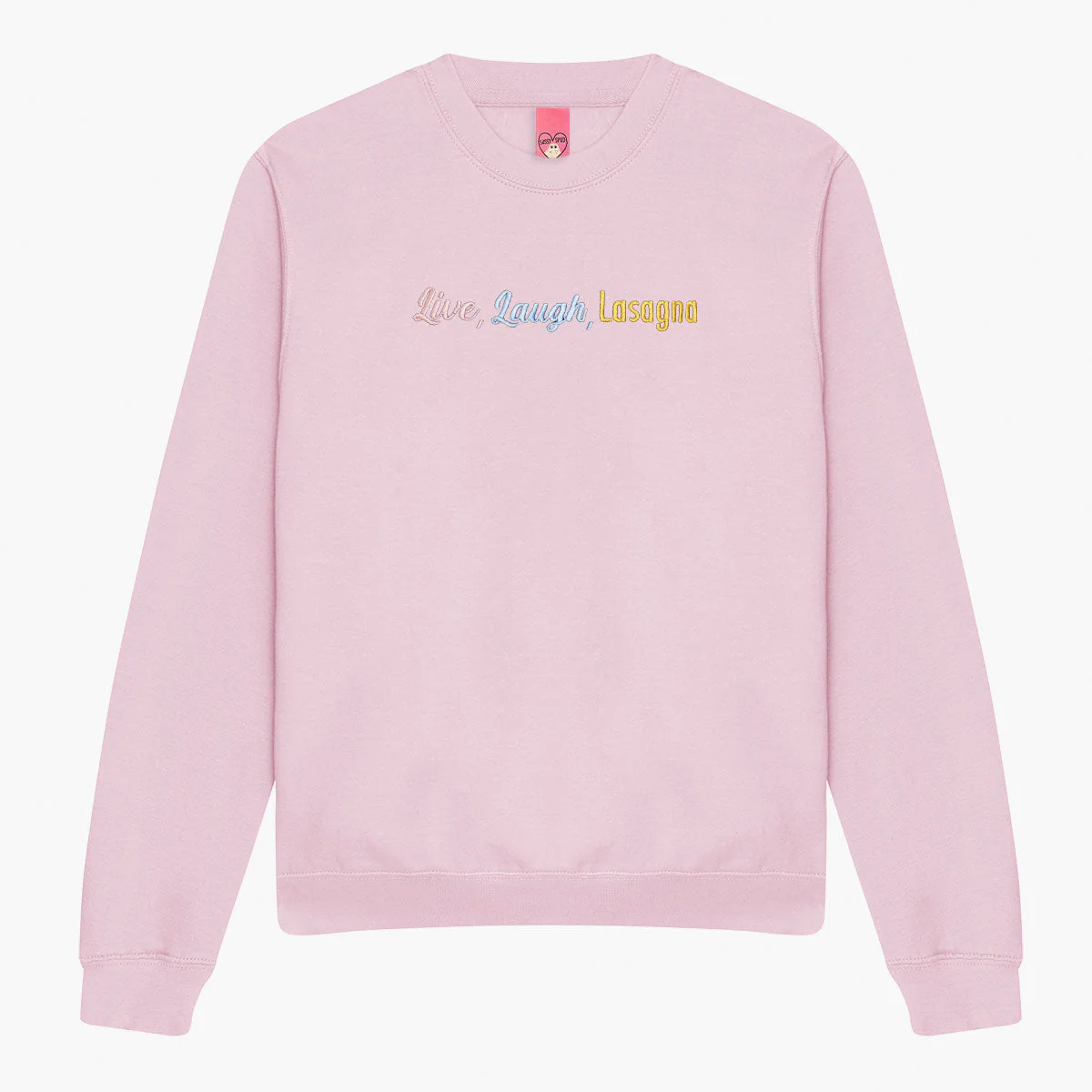 Live Laugh Lasagna Embroidered Sweatshirt (Unisex) - Image 6