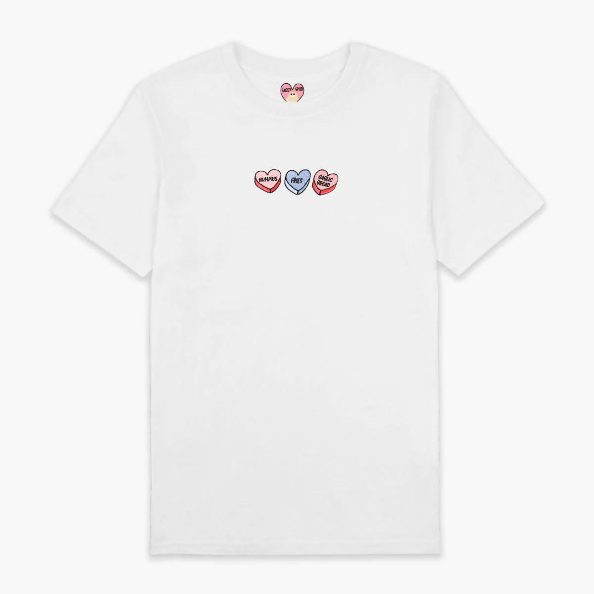 Love Hearts Embroidered T-Shirt (Unisex) - Image 3