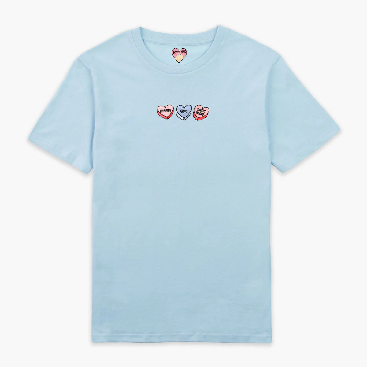 Love Hearts Embroidered T-Shirt (Unisex) - Image 4