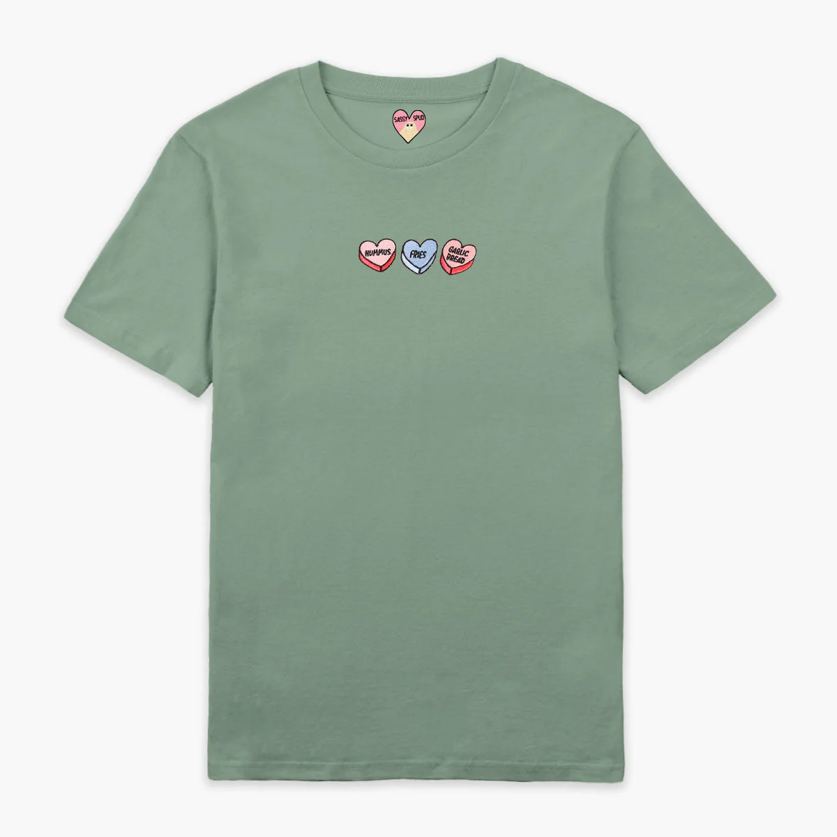Love Hearts Embroidered T-Shirt (Unisex) - Image 6