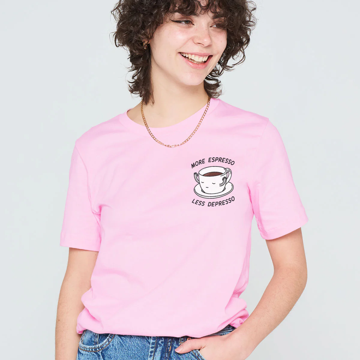 More Espresso Less Depresso T-Shirt (Unisex) - Image 3