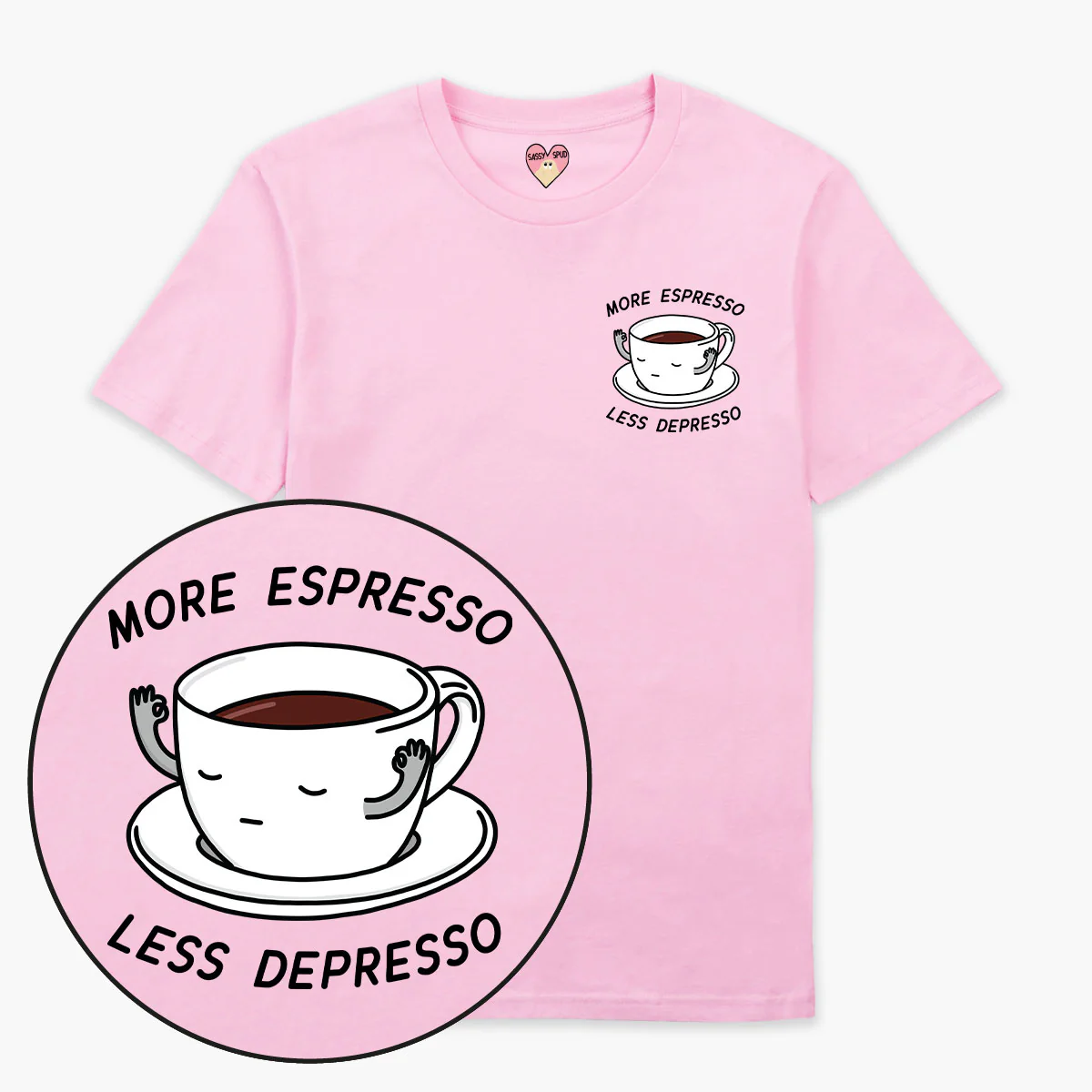 More Espresso Less Depresso T-Shirt (Unisex) - Image 4