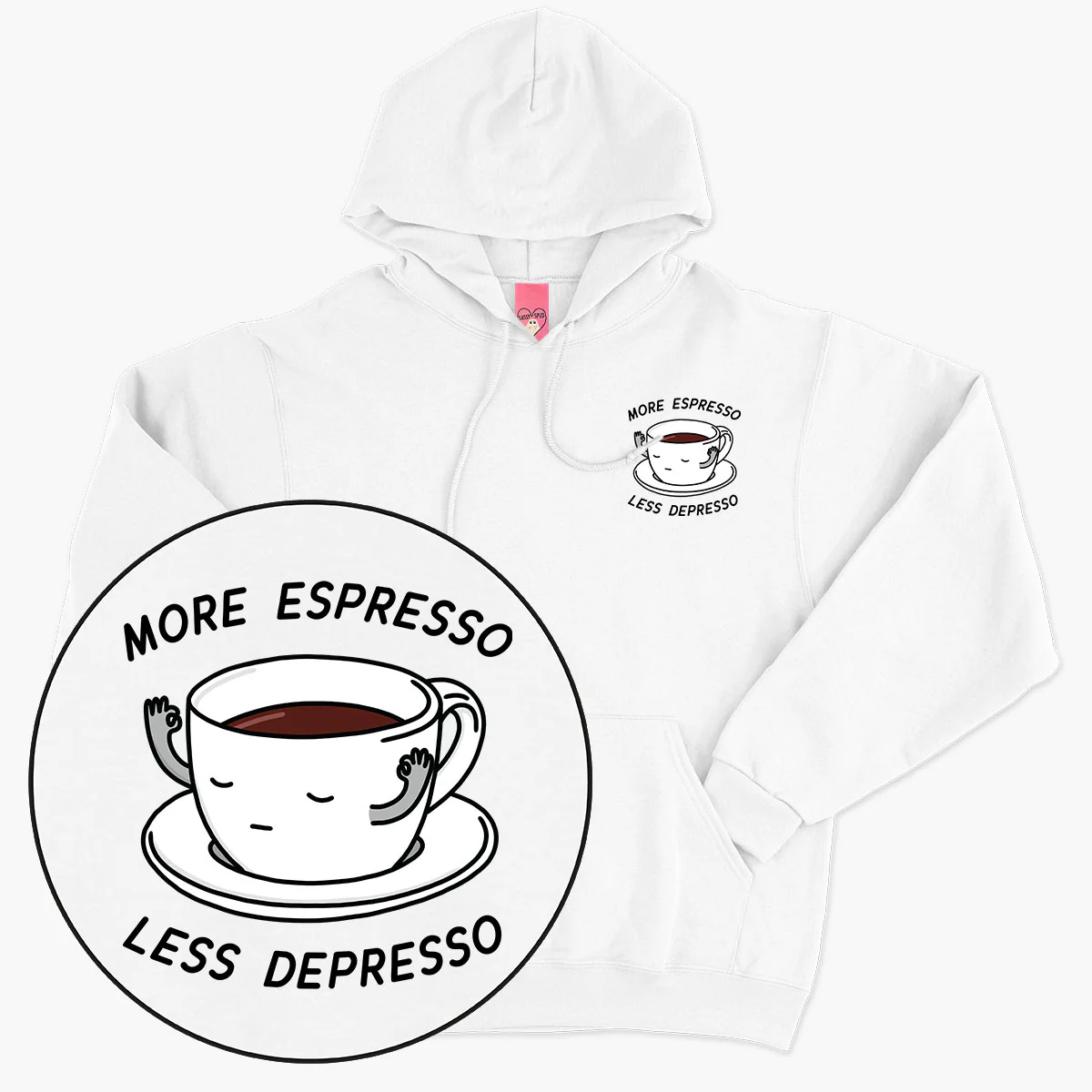 More Espresso Less Depresso Hoodie (Unisex) - Image 3