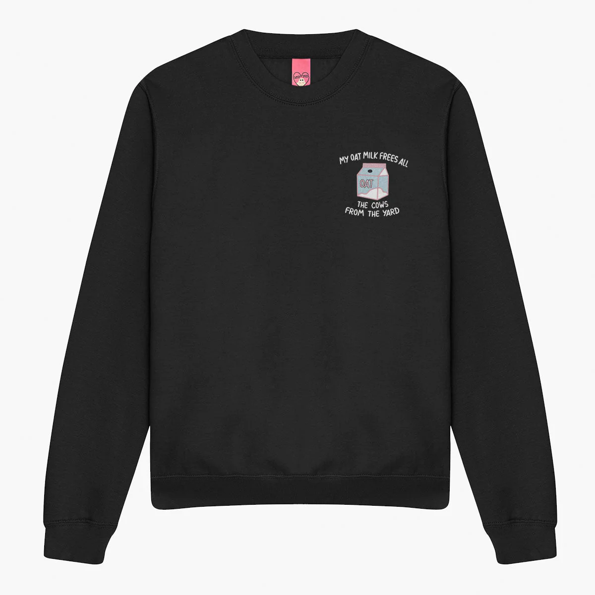 My Oat Milk Frees All The Cows From The Yard Embroidered Sweatshirt (Unisex) - Image 10
