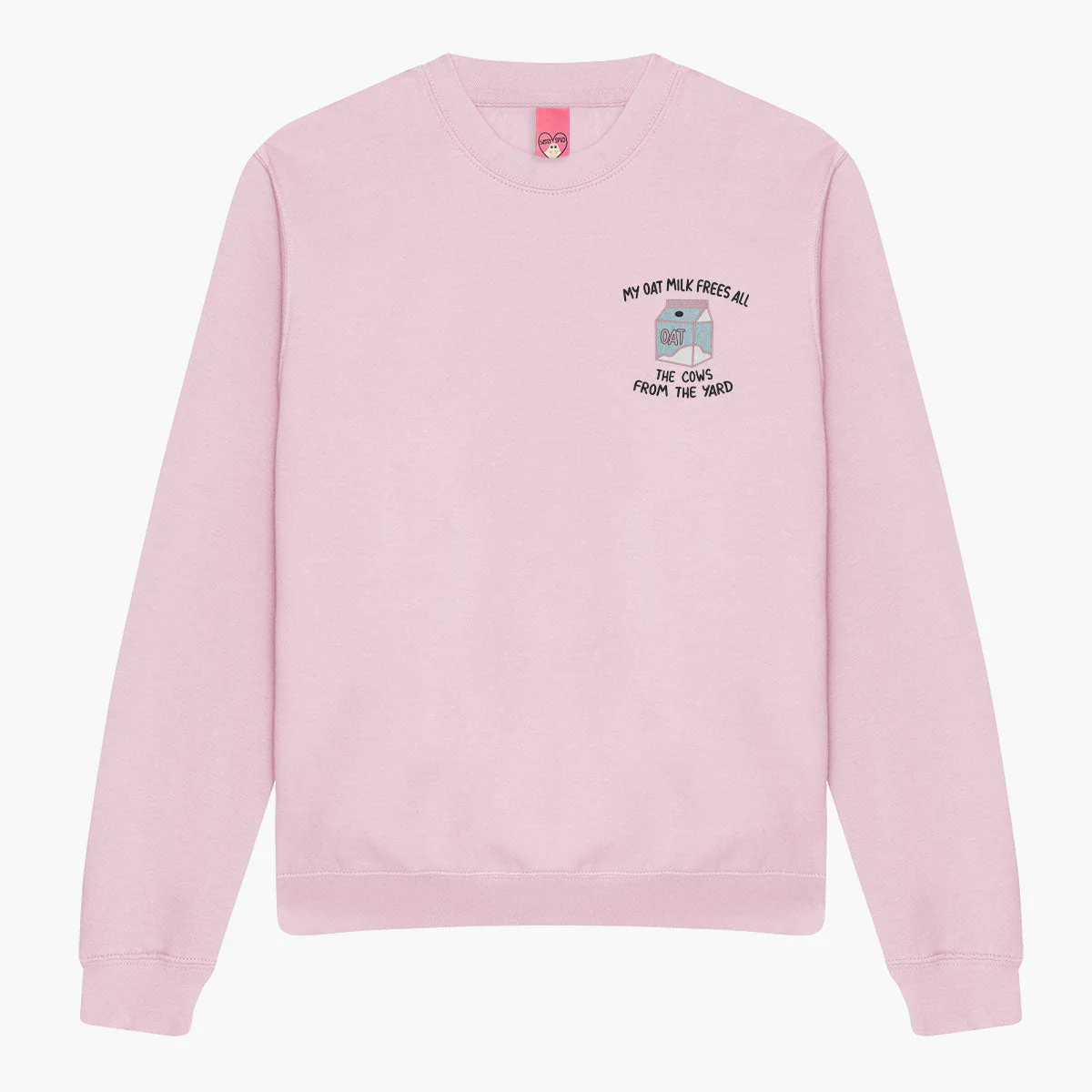 My Oat Milk Frees All The Cows From The Yard Embroidered Sweatshirt (Unisex) - Image 5