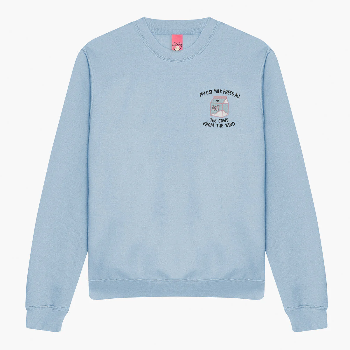 My Oat Milk Frees All The Cows From The Yard Embroidered Sweatshirt (Unisex) - Image 9