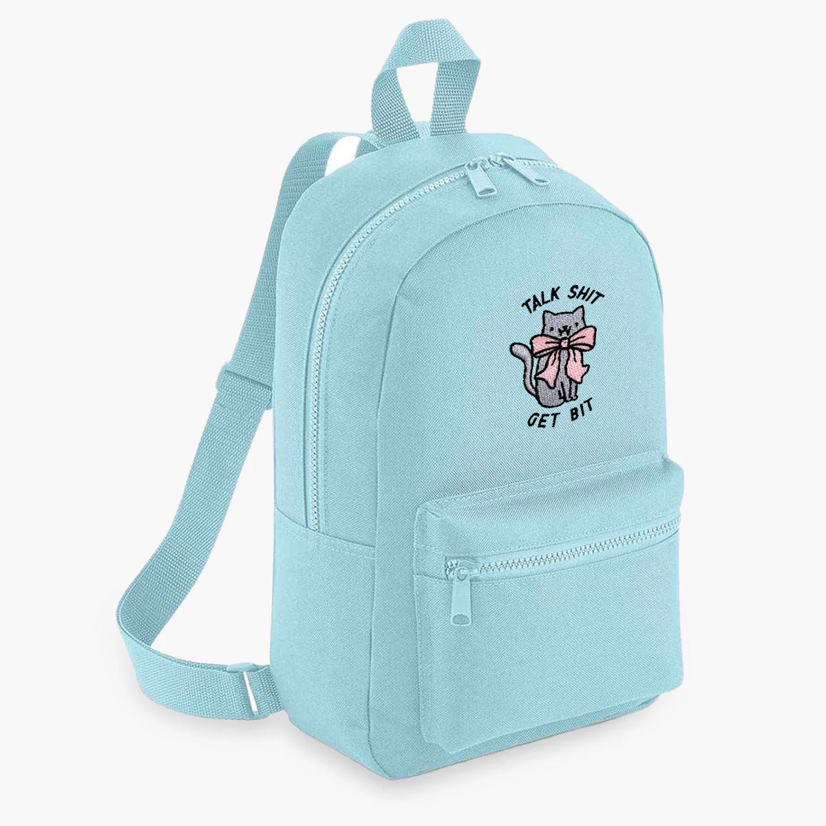 Talk Sh*t Get Bit Embroidered Mini Backpack - Image 6